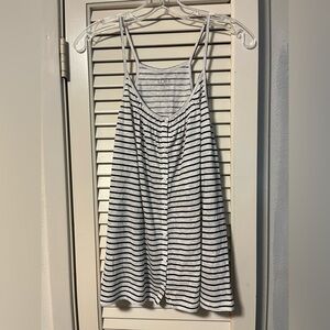 Loft white/Blk tank top